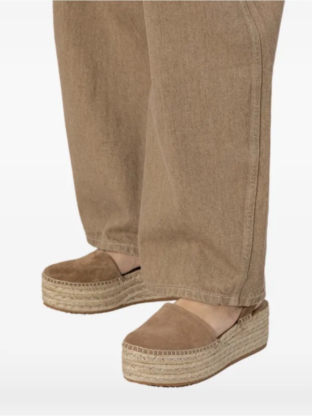 Gianvito Rossi Tan Suede Espadrille Wedge Sandals size 40.5 includes dust bag - Picture 2 of 10